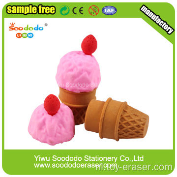 Ice-Cream kegelvormige Eraser, Eraser Promotie Toy Stationery